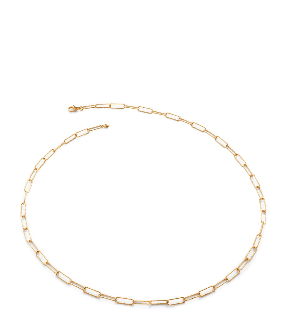 Monica Vinader Gold Vermeil Alta Necklace 46cm (British brand)