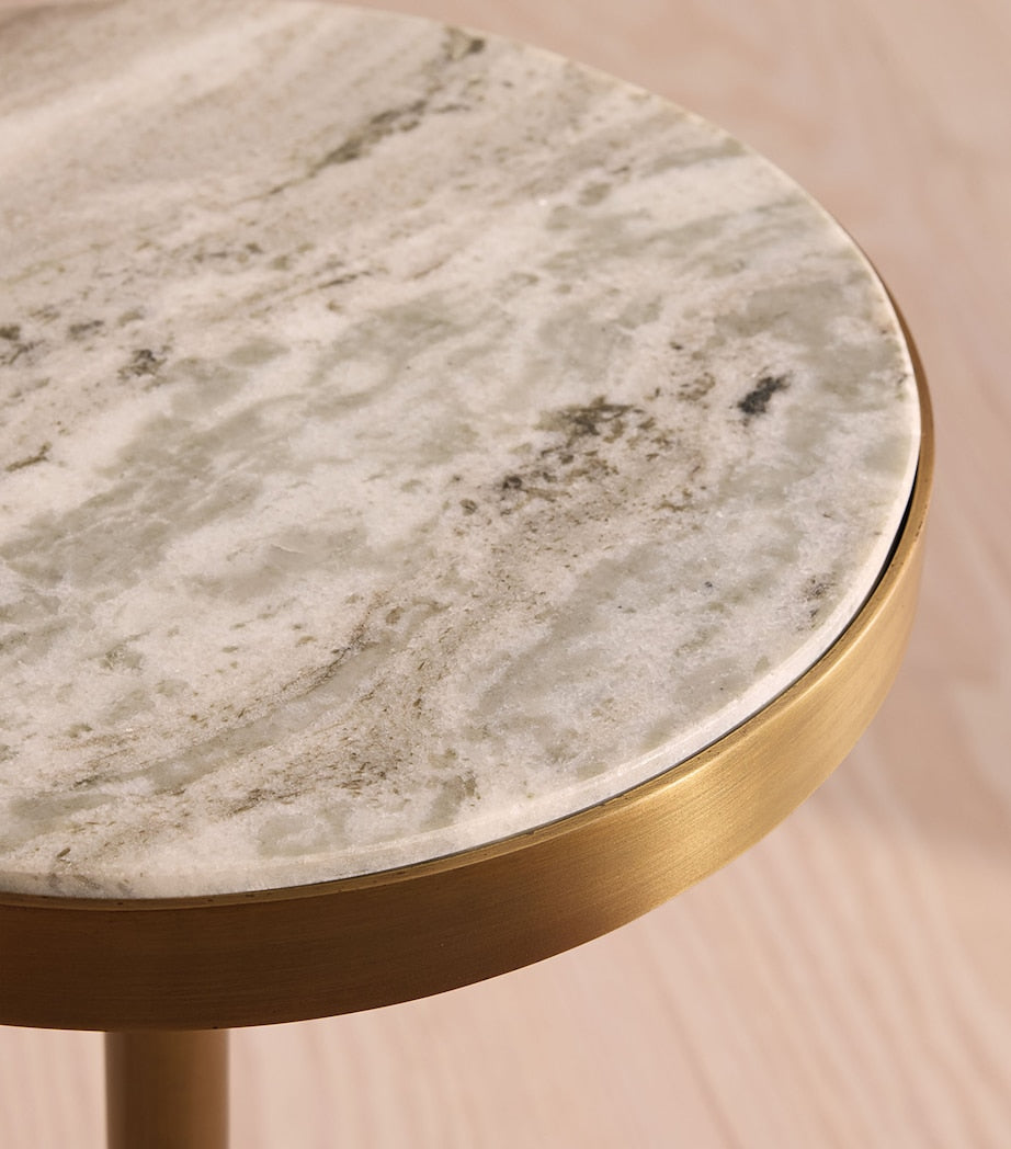 Table d'appoint Arlon Soho Home en marbre Terra Bianca (marque britannique)
