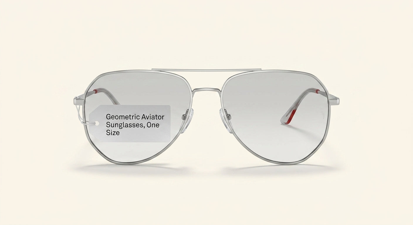 Prada PS A50S irregular-frame metal sunglasses (British brand)