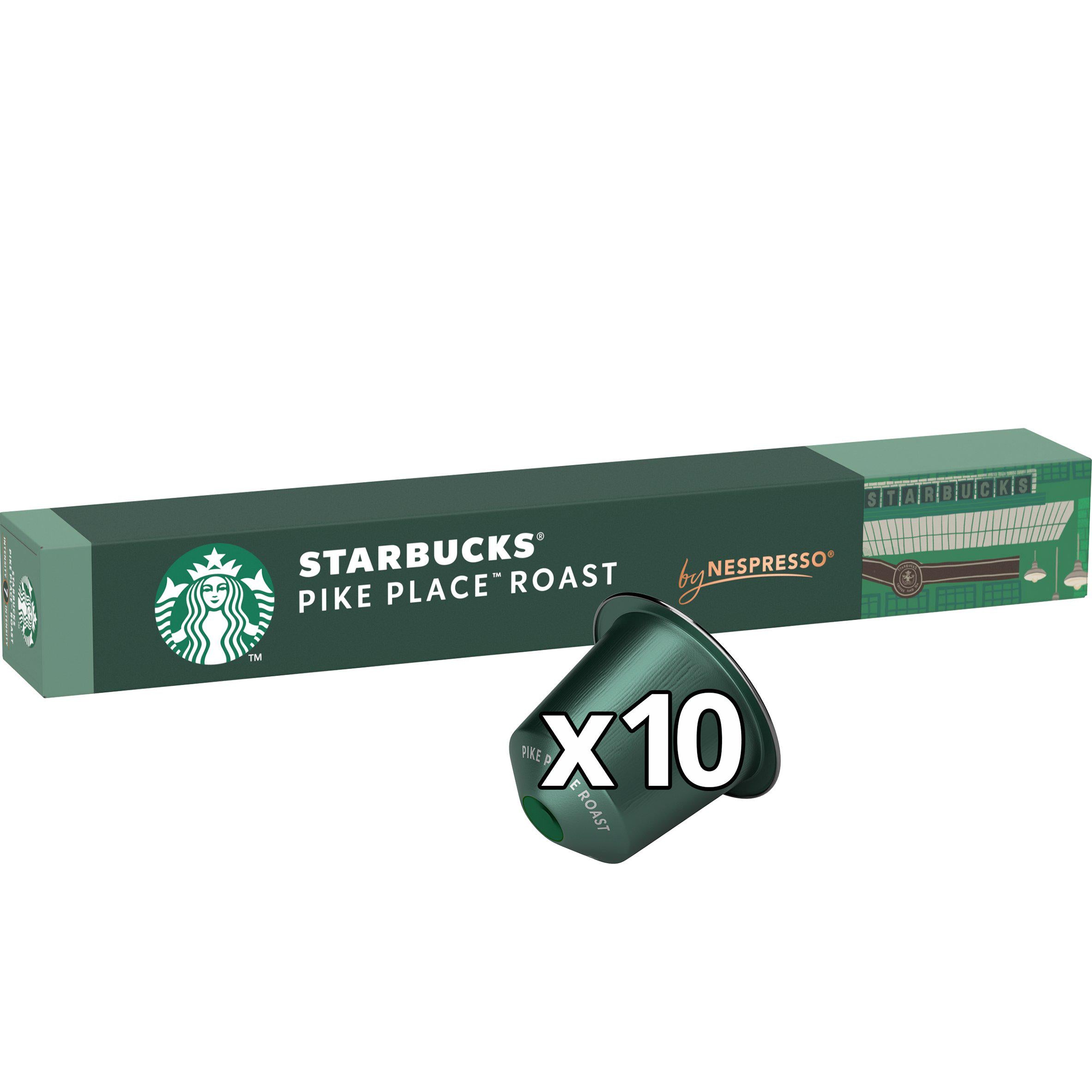 Starbucks by Nespresso Pike Place Coffee x10 Pods, 10 Drinks All coffee Sainsburys   