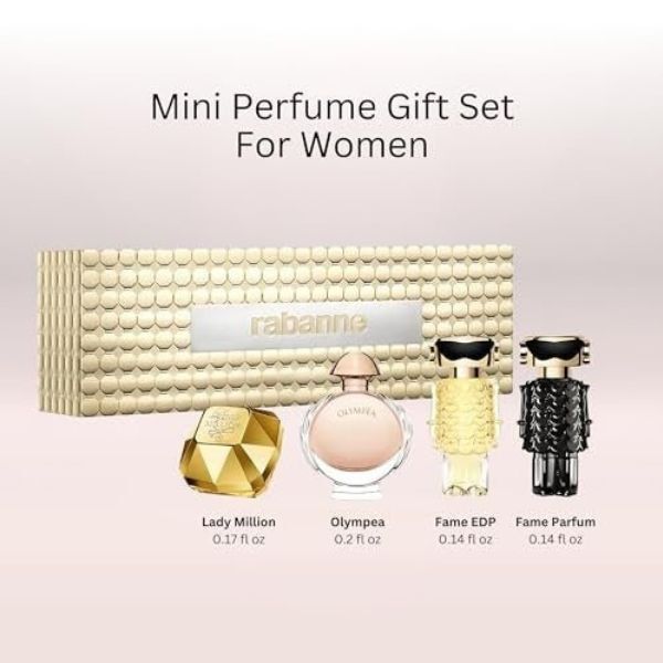 Paco Rabanne Miniatures Gift Set travel sizes, imported from the UK