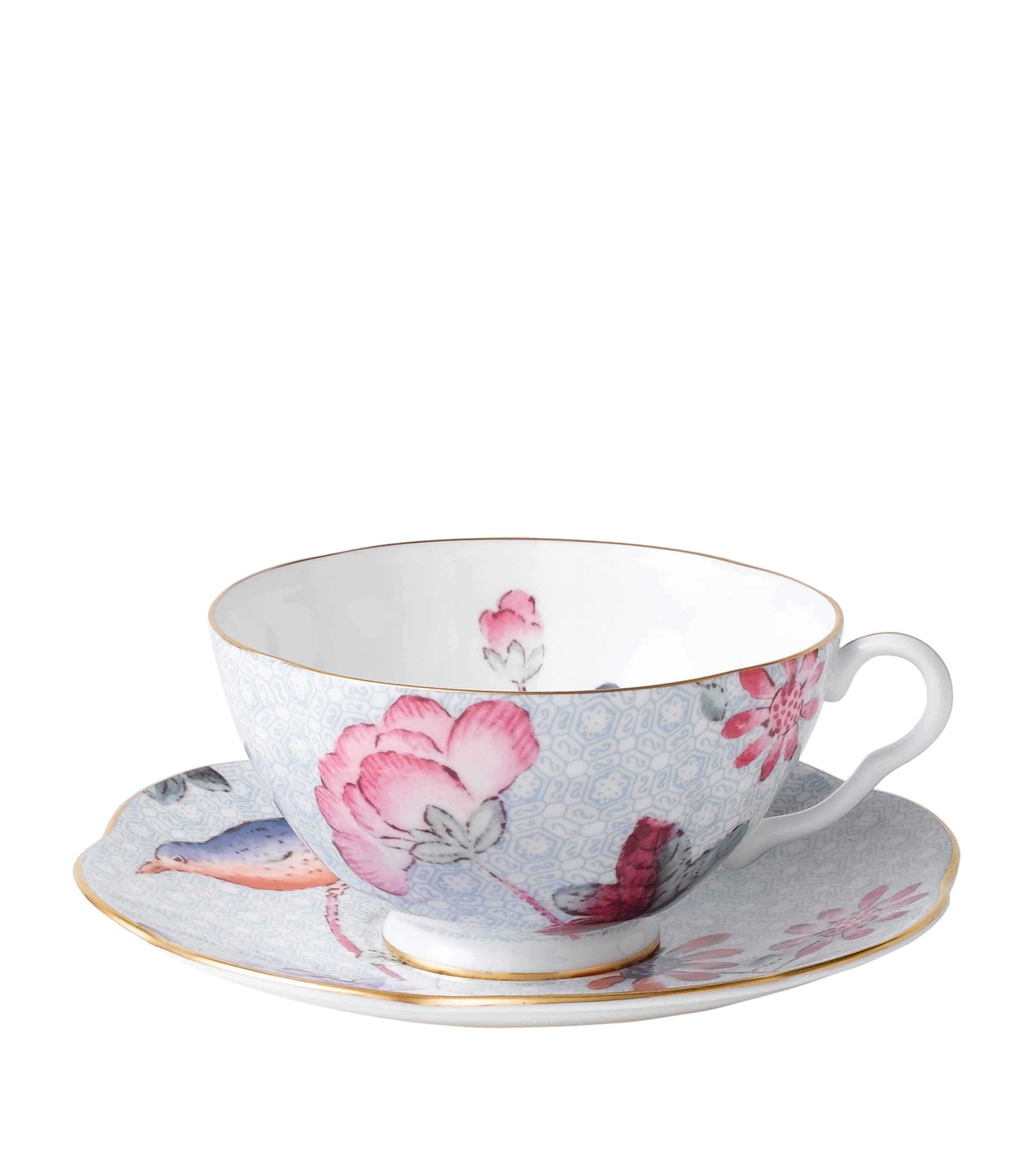 Wedgwood Cuckoo teacup and saucer (British brand)