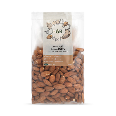 Holland & Barrett Holland & Barrett Whole Almonds Nuts 800g- Buy online at McGrocer