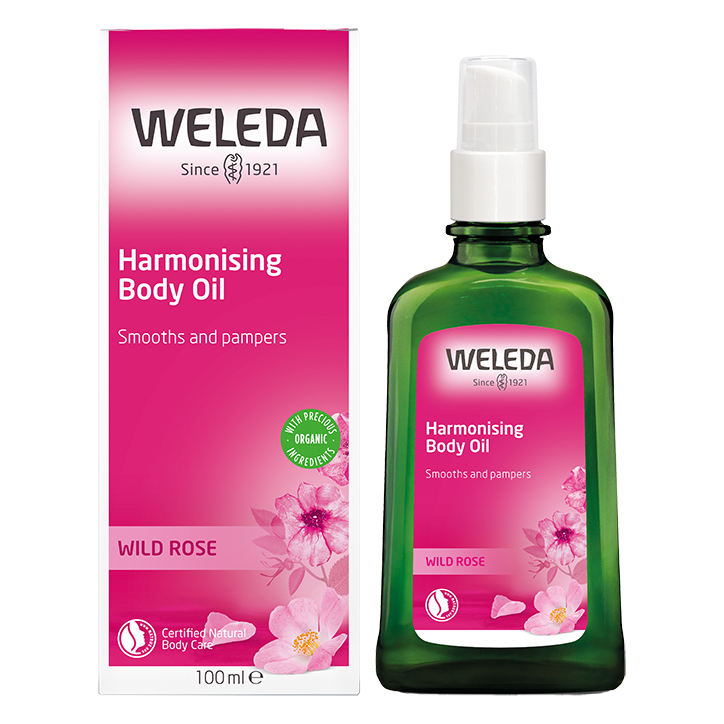 Weleda Harmonising Body Oil Wild Rose 100ml GOODS Holland&Barrett Damask Rose