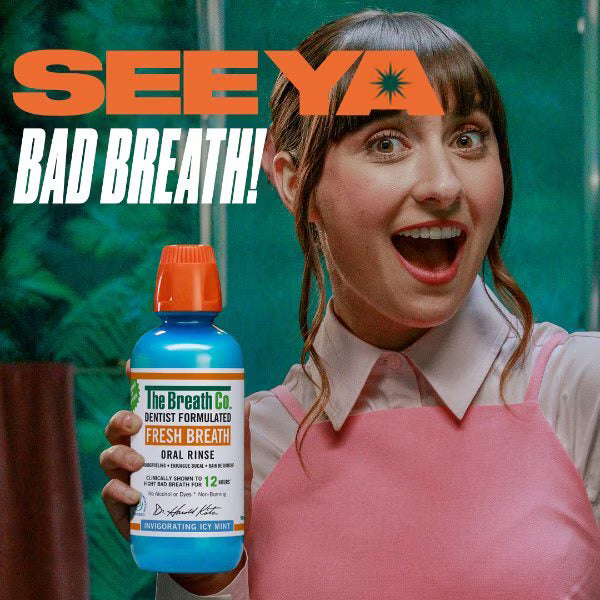 The Breath Co Oral Rinse Icy Mint 500ml (British brand)