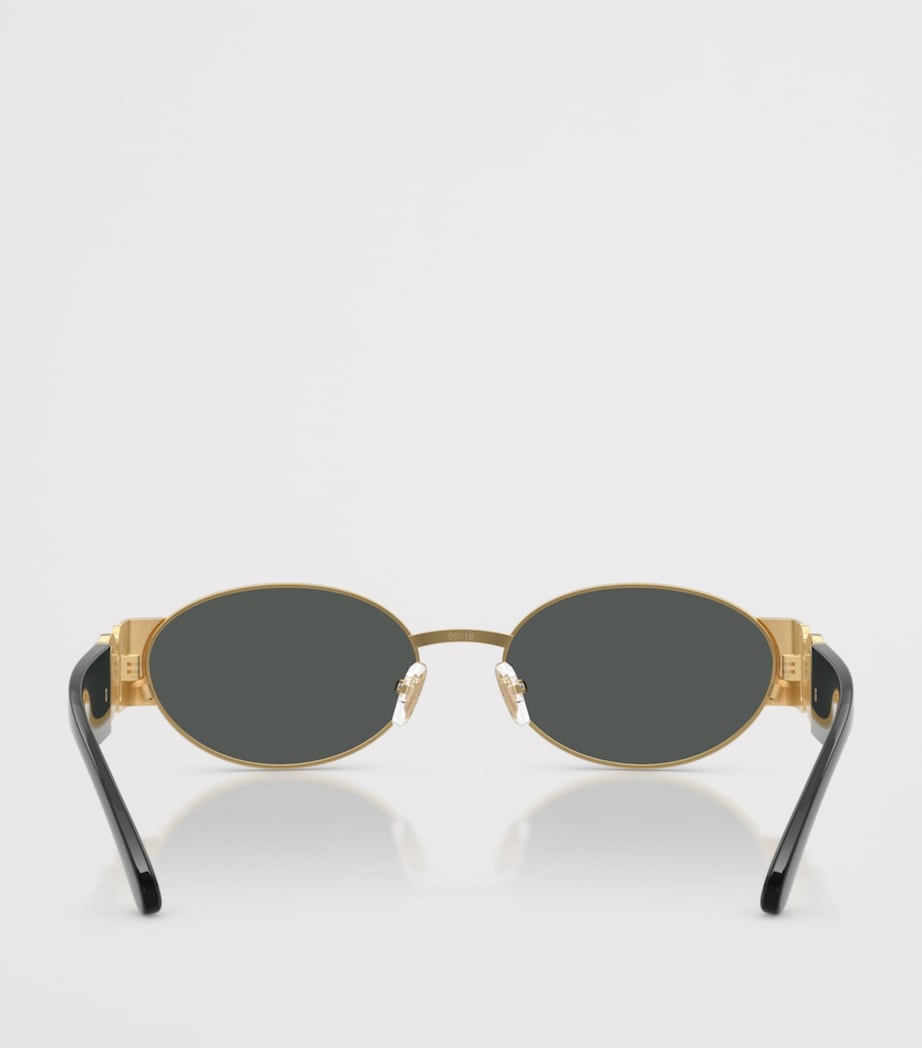 Lunettes de soleil ovales en acier Versace - Produit britannique