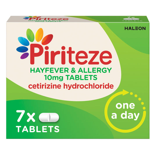 Piriteze Hayfever & Allergy Tablets x7 Hayfever & ergy relief Sainsburys   