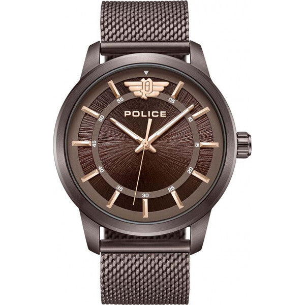 Police Raho brown men's watch, imported from the UK