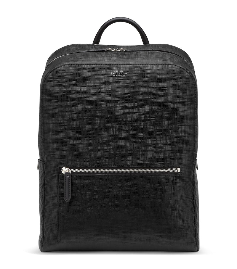 Smythson Panama backpack grained leather 38cm, UK version