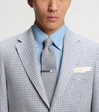 BOSS knitted silk tie with textured weave (British brand)
