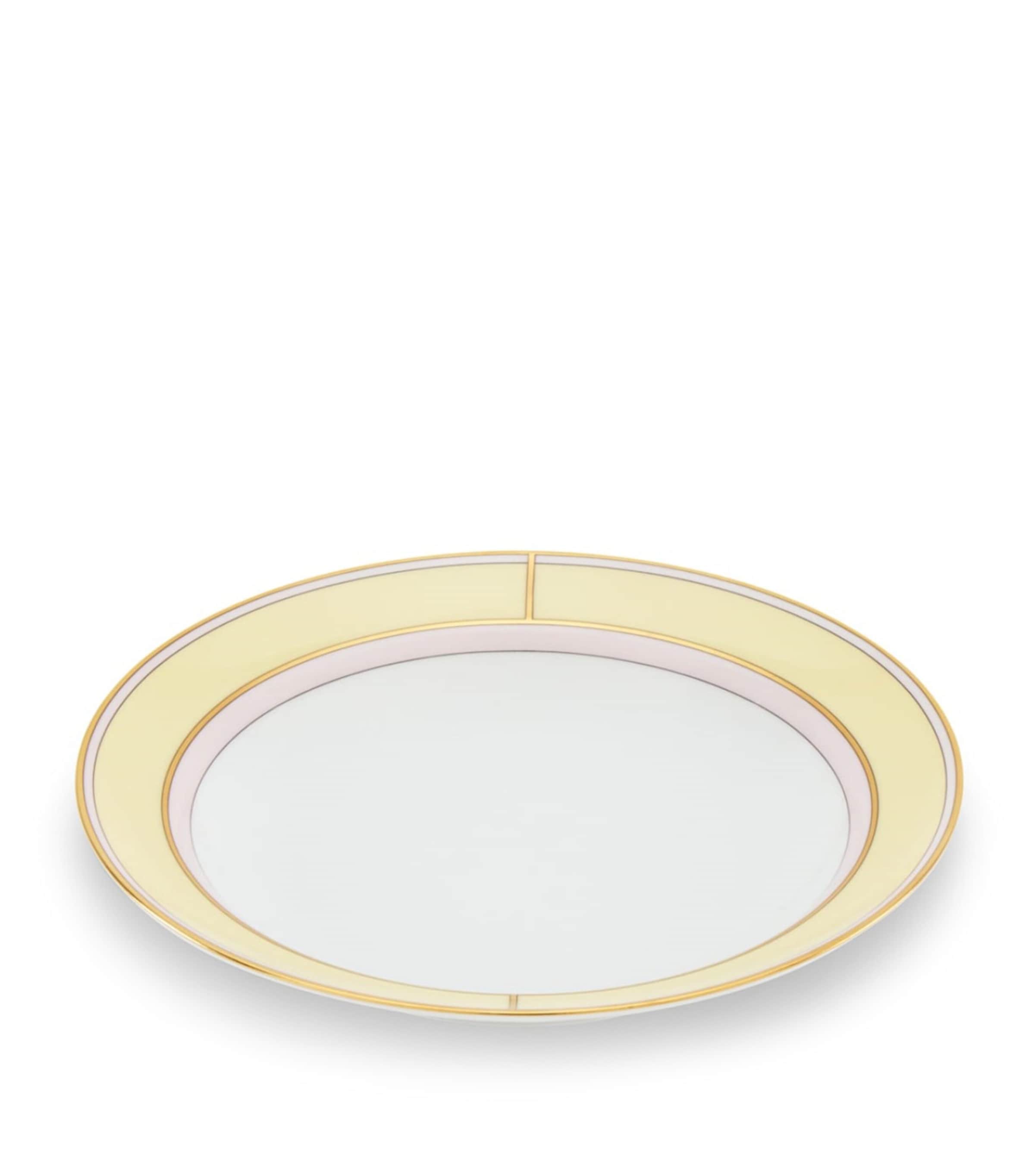 GINORI 1735 porcelain soup plate Giallo 24cm, UK version