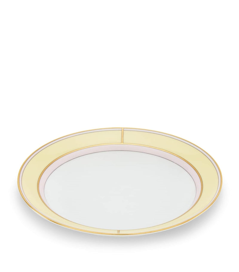 GINORI 1735 porcelain soup plate Giallo 24cm, UK version