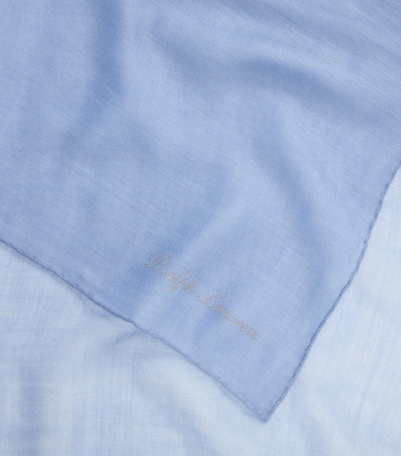 Ralph Lauren cashmere-silk scarf 139.5cm - British product