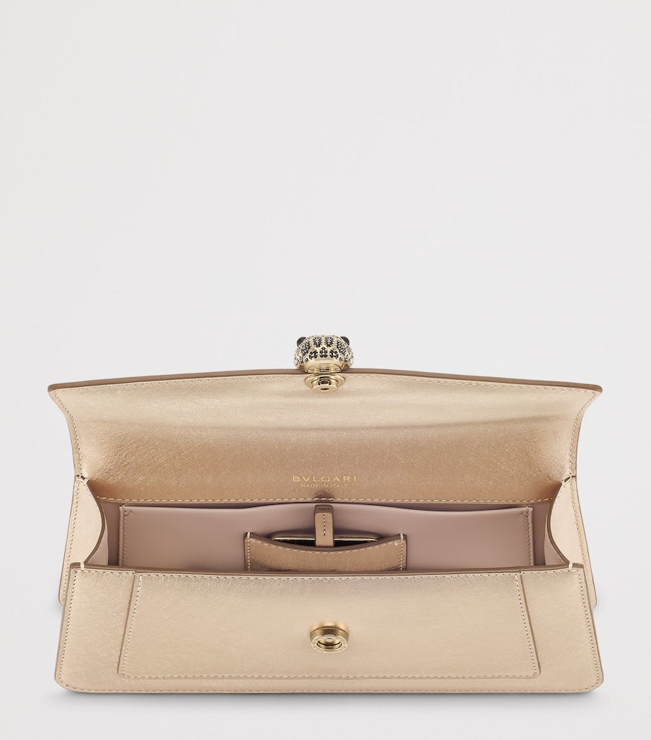 Bvlgari Serpenti Forever clutch bag metallic calf leather, UK version