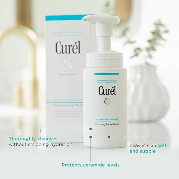 Curel Foaming Facial Wash 150Ml GOODS Superdrug   