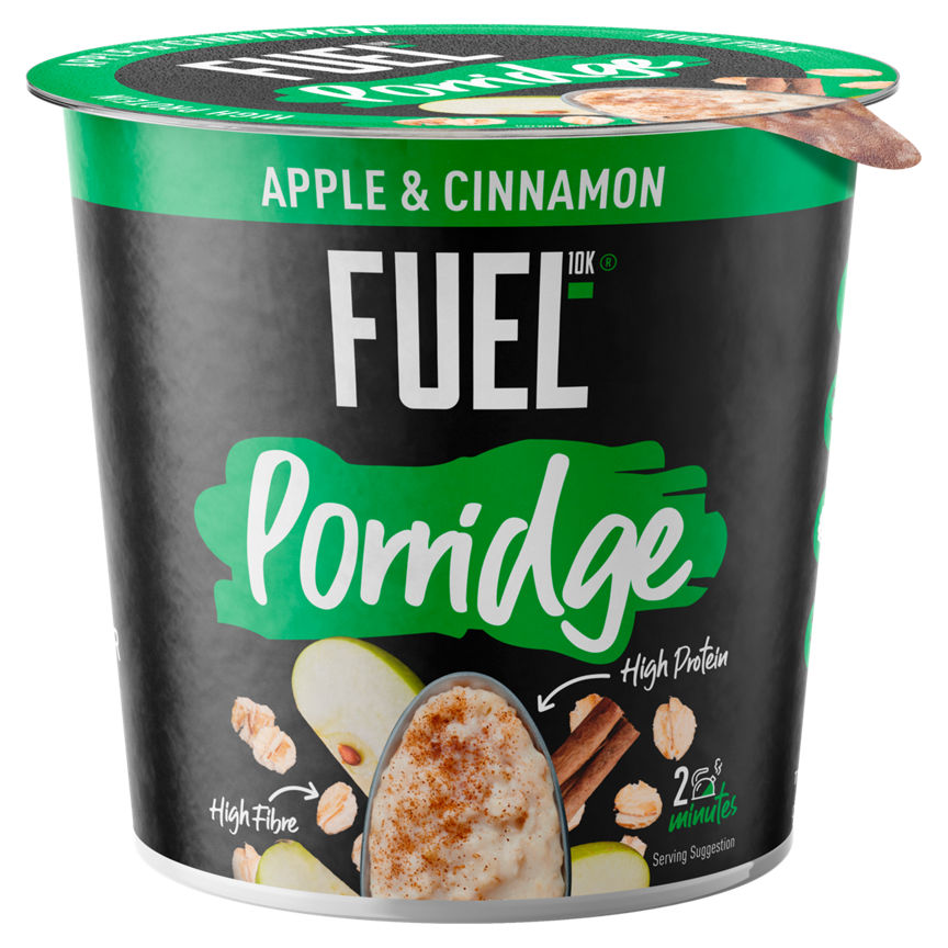 FUEL10K High Protein Apple & Cinnamon Porridge Pot GOODS ASDA   