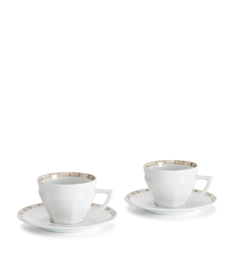 Baccarat Talleyrand porcelain tea cups and saucers set 220ml - British product