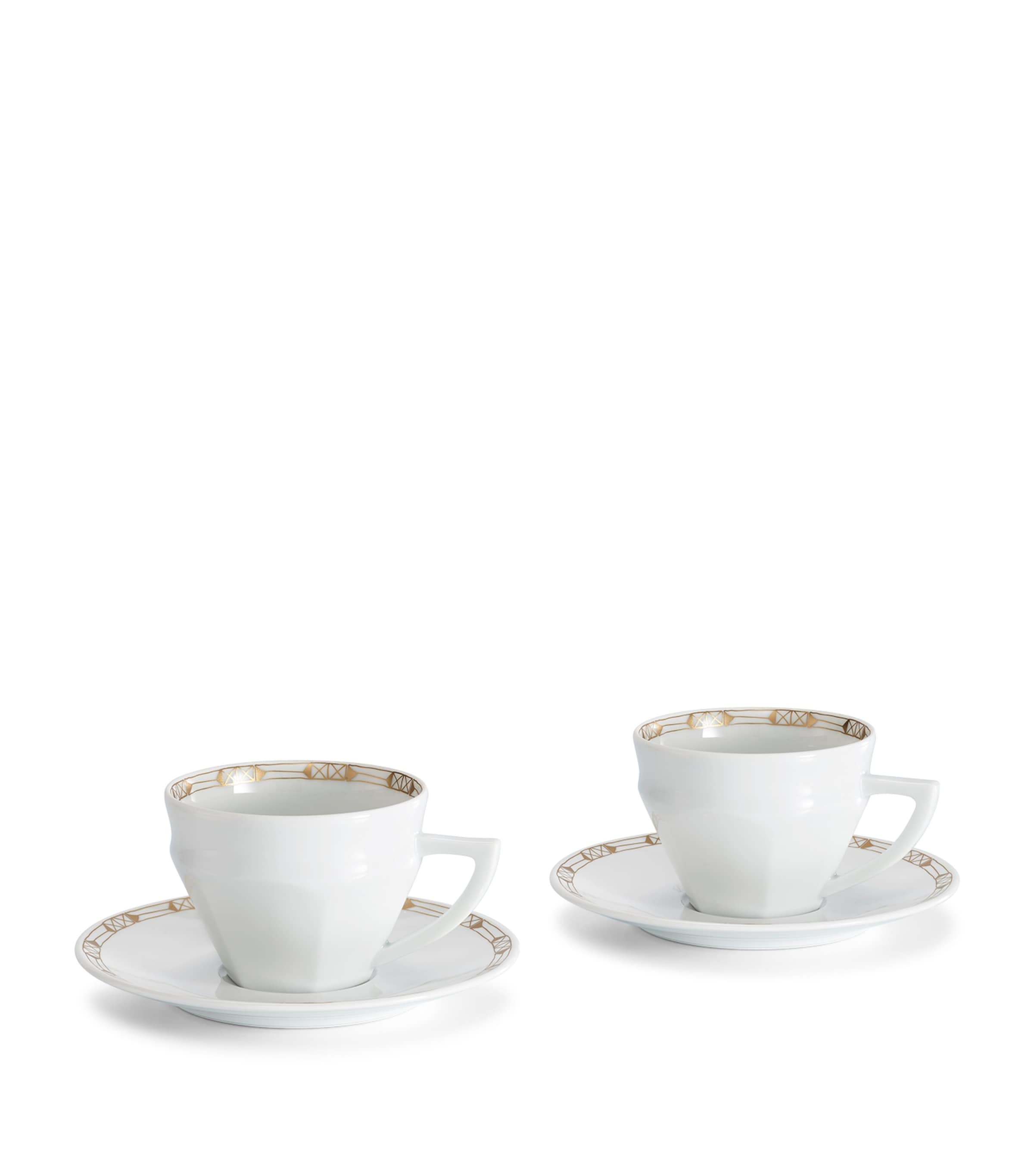 Baccarat Talleyrand porcelain tea cups and saucers set 220ml - British product