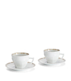 Baccarat Talleyrand porcelain tea cups and saucers set 220ml - British product