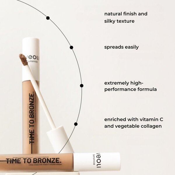 Veoli Botanica bronzer with Vitamin C and Collagen, imported from the UK