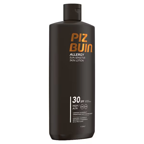 Piz Buin Allergy Sun Sensitive Skin Lotion 400ml, imported from the UK