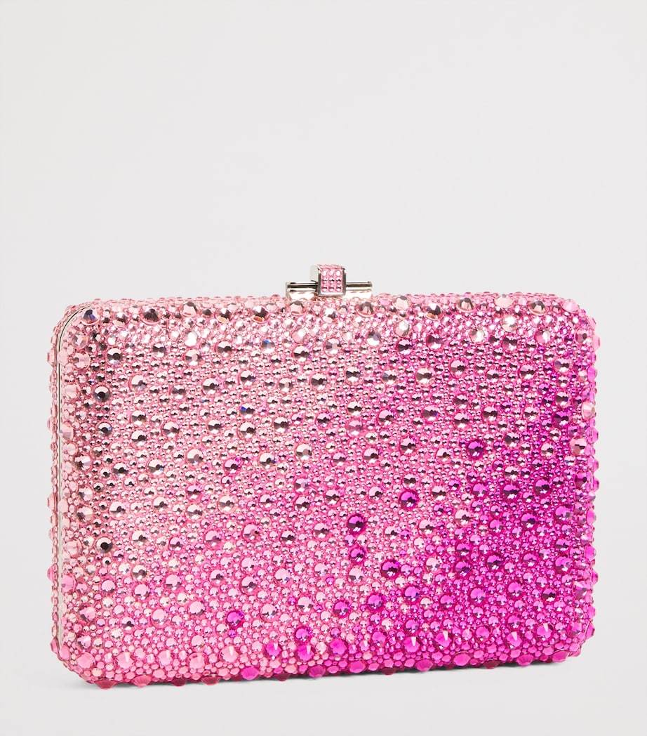 Judith Leiber Slim Slide Gradient Caviar clutch bag, imported from the UK