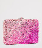 Judith Leiber Slim Slide Gradient Caviar clutch bag, imported from the UK