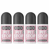 Scrubbingtons Pit Stop Floral Blossom deodorant 75ml 4-pack, imported from the UK