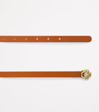 Maje leather logo belt in calfskin - British product