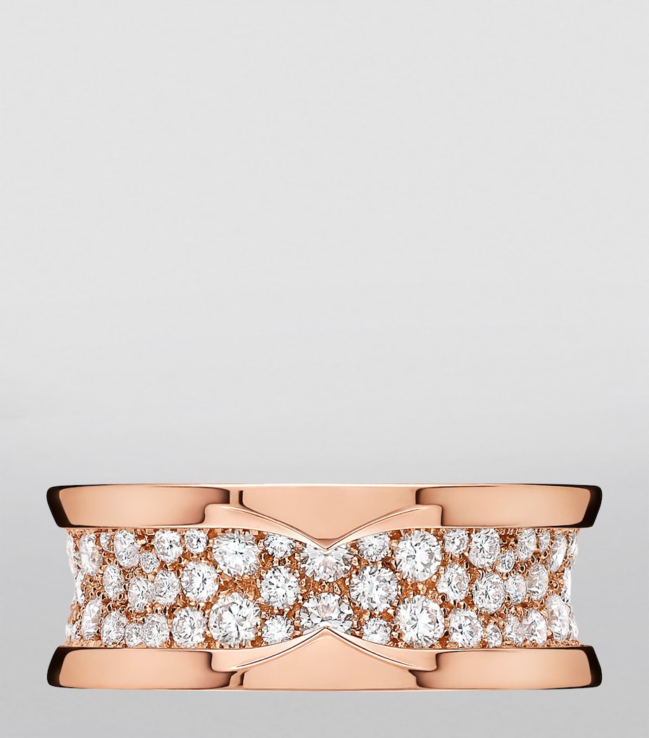 Bvlgari B.zero1 rose gold diamond ring, UK version