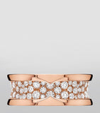 Bvlgari B.zero1 rose gold diamond ring, UK version