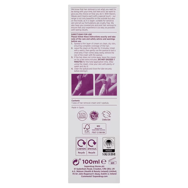 B. Hair Removal Cream with Argan Oil - British product
