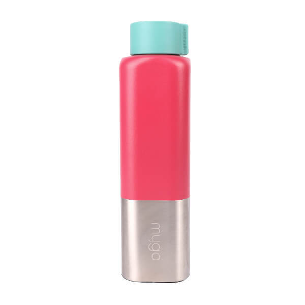 Myga square bottle pink 650ml, UK version