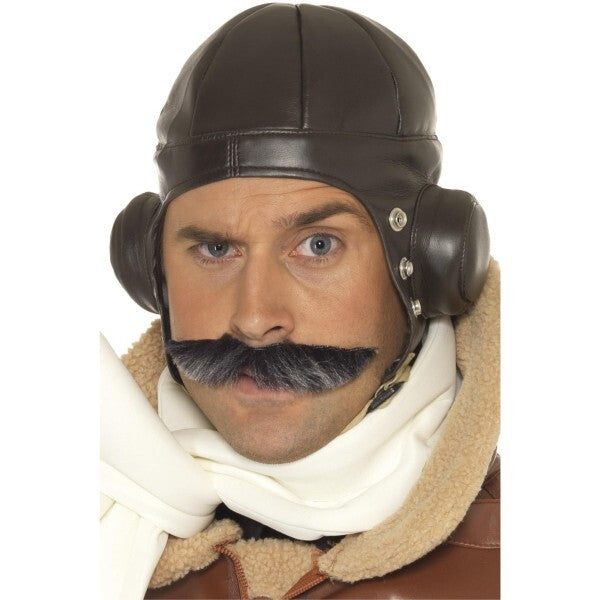 Smiffys flying helmet brown costume accessory (British brand)