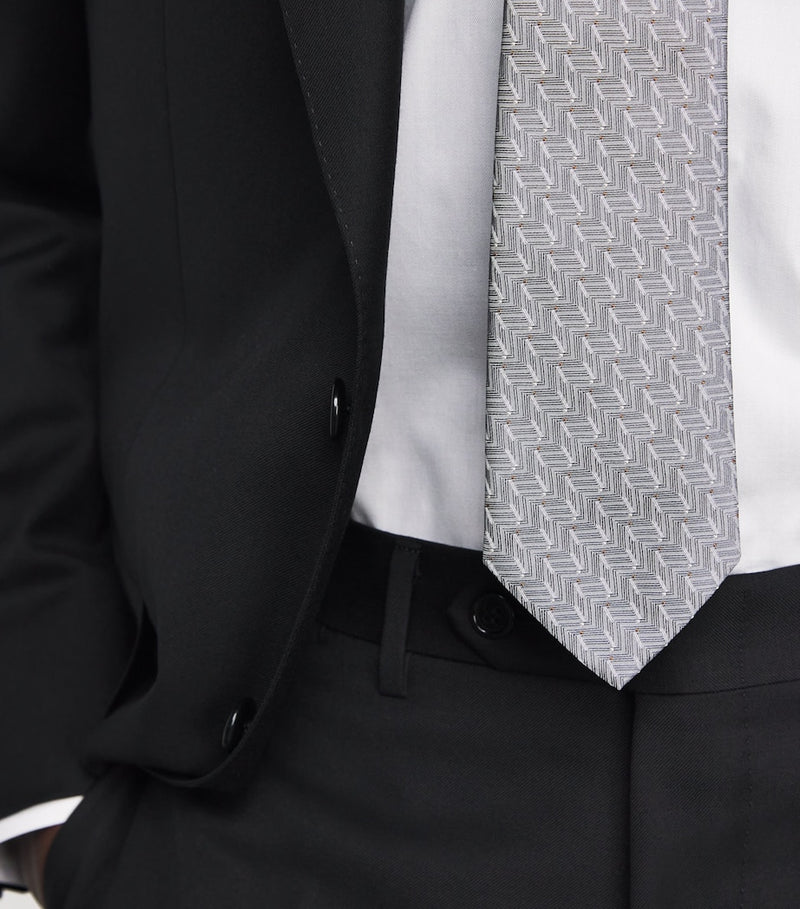 Emporio Armani tie jacquard 8cm width - British product