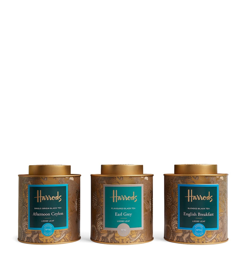 Harrods Classic Loose Leaf Tea Selection 3x125g - British product