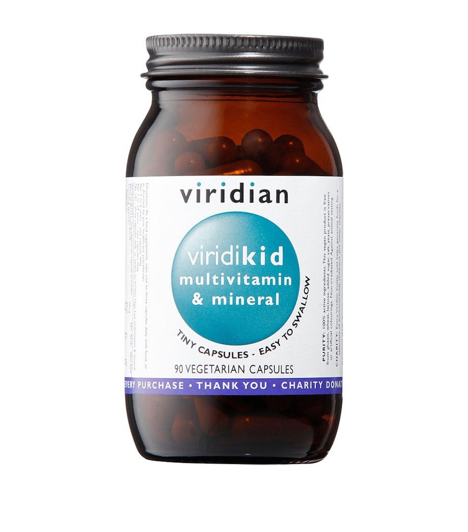 Viridian ViridiKid multivitamin capsules for children 90 capsules (British brand)
