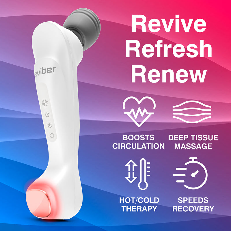 Reviber deep tissue body massager with hot cold therapy, UK version