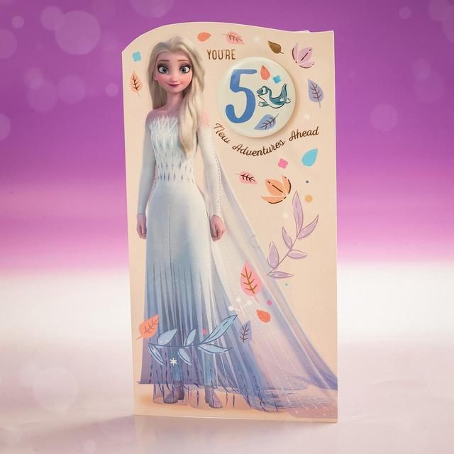 Disney Frozen 5th Birthday Card Miscellaneous M&S   