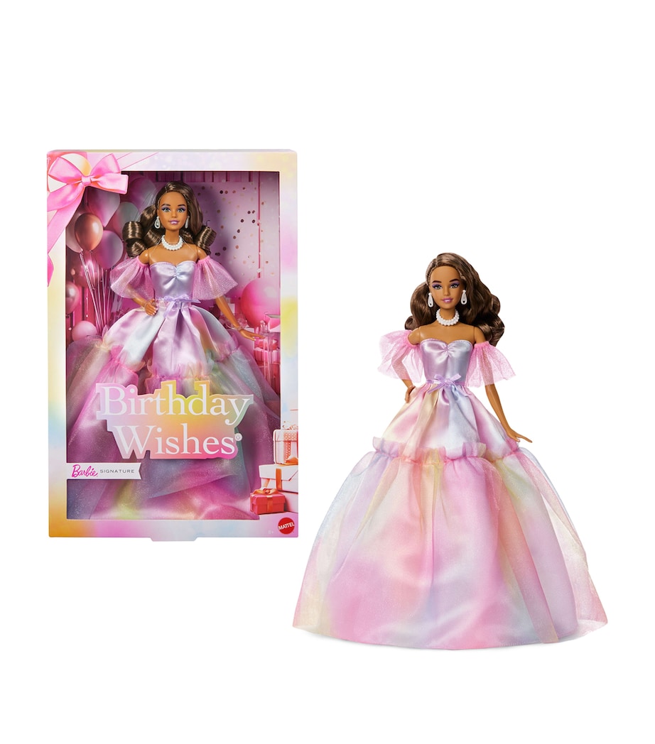 Barbie Geburtstagswünsche Puppe in pinkfarbenem Kleid, UK-Version