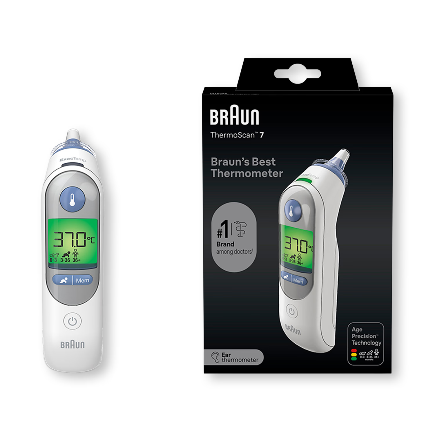 Braun ear thermometer Thermoscan 7, imported from the UK