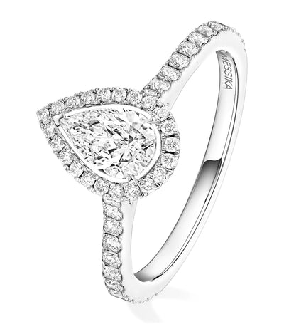 Harrods Messika Joy White Gold and Diamond Ring (0.75ct)- Buy online at McGrocer