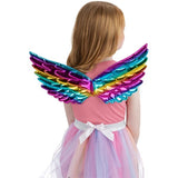 Smiffys rainbow metallic unicorn wings 40x20cm, UK version