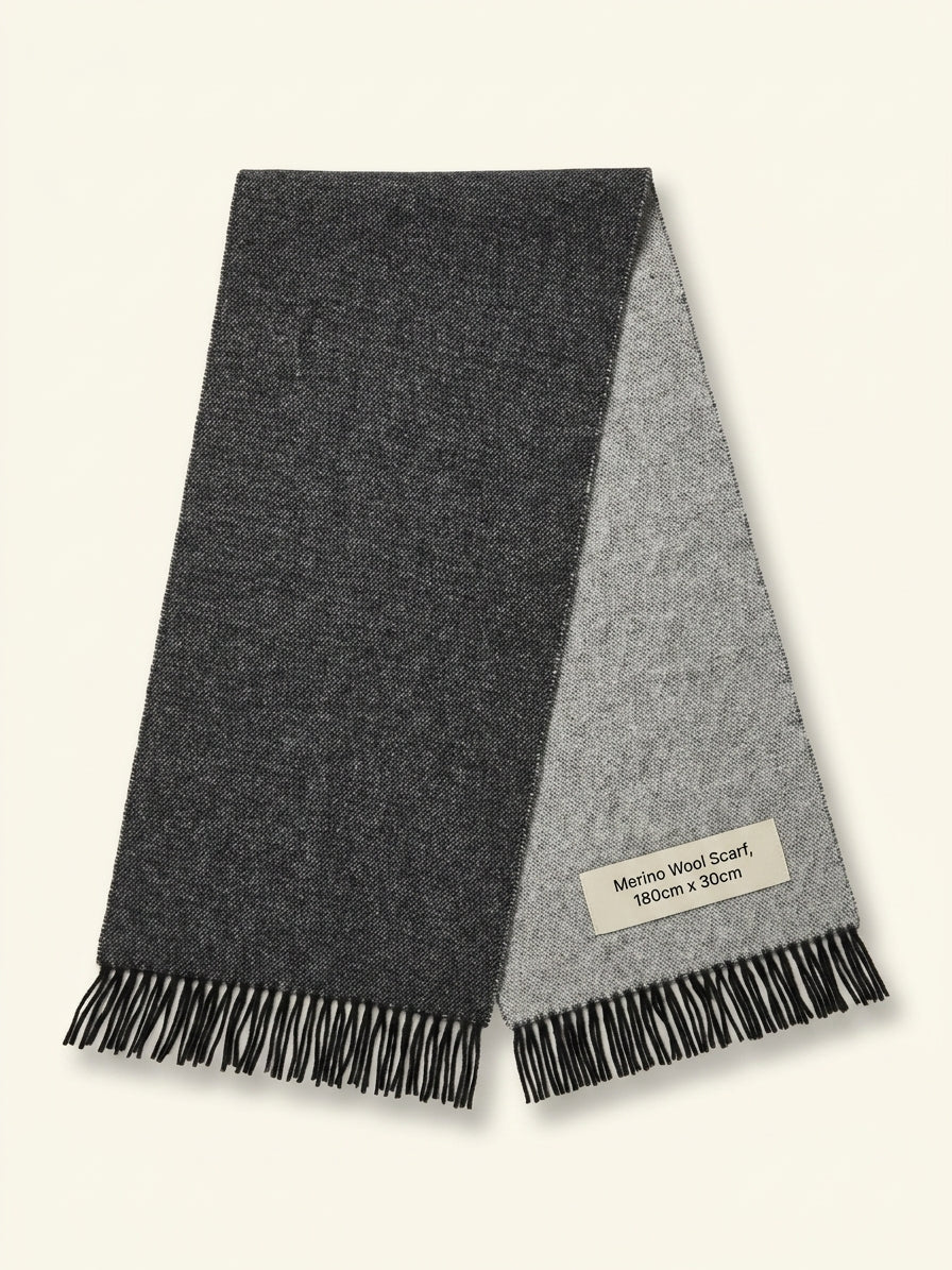 Burberry football logo-intarsia reversible wool scarf 168cm (British brand)