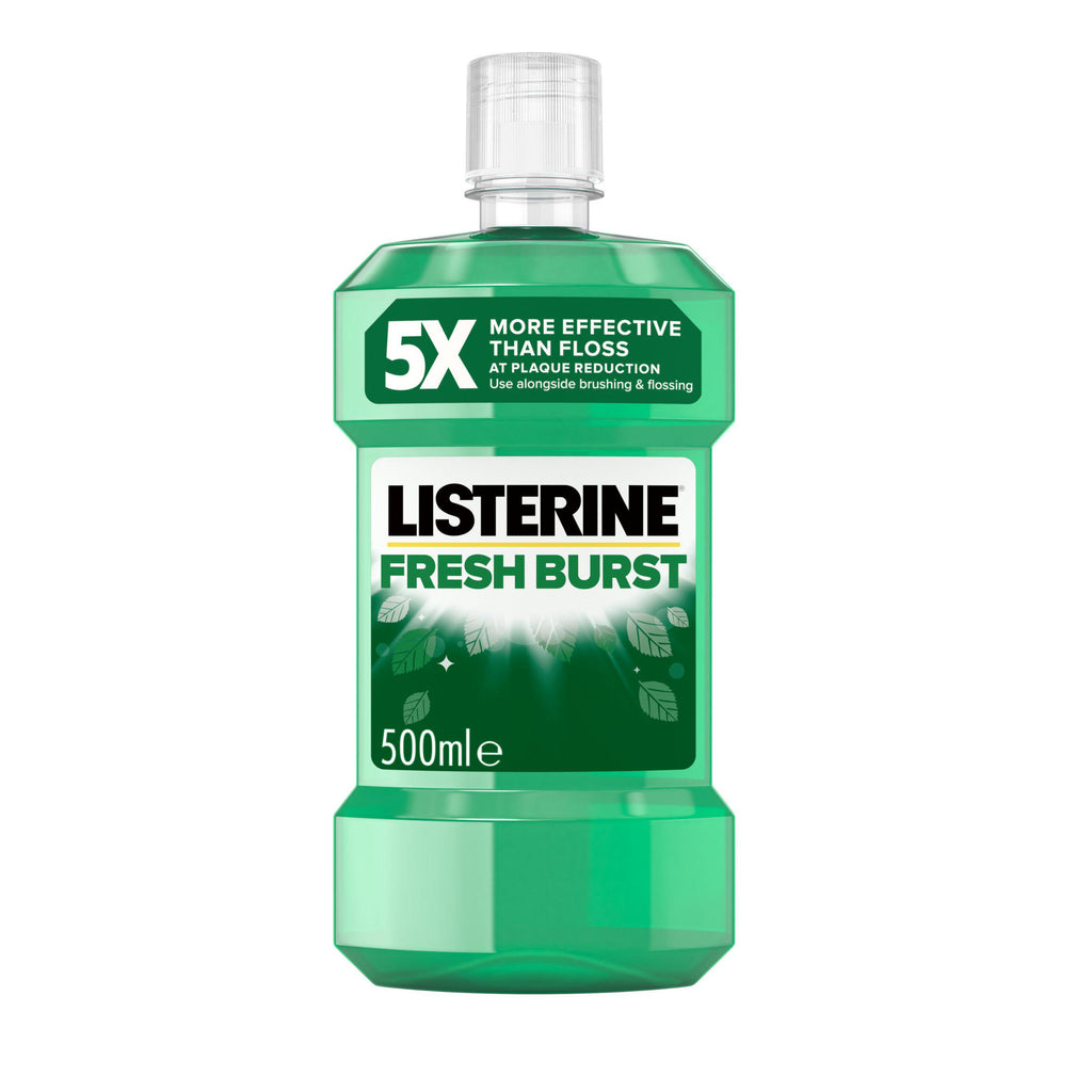 Listerine Essentials Fresh Burst Mouthwash 500ml