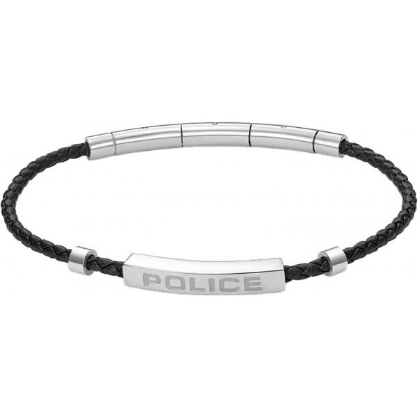 Police black contour bracelet for men, UK version