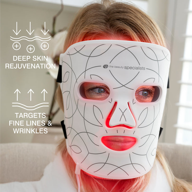 Rio LED Beauty Face Mask light therapy device, imported from the UK