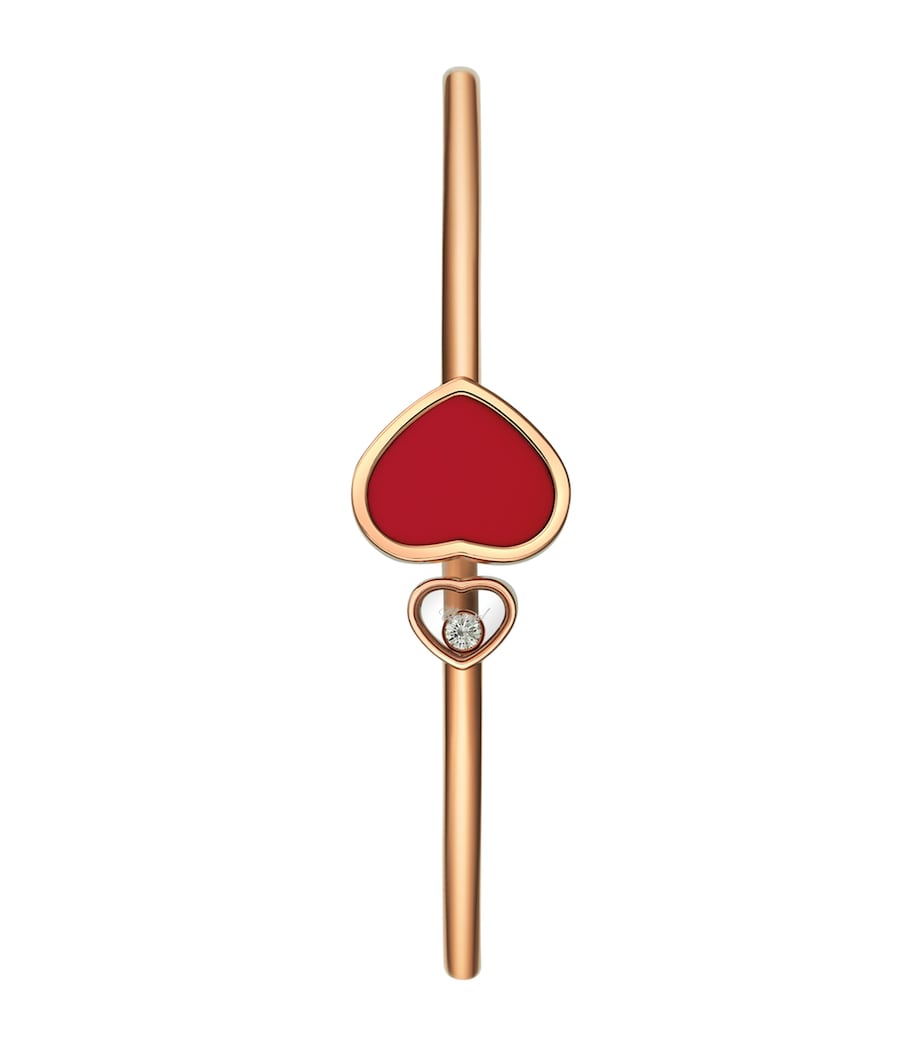 Chopard Happy Hearts bangle rose gold diamond, imported from the UK