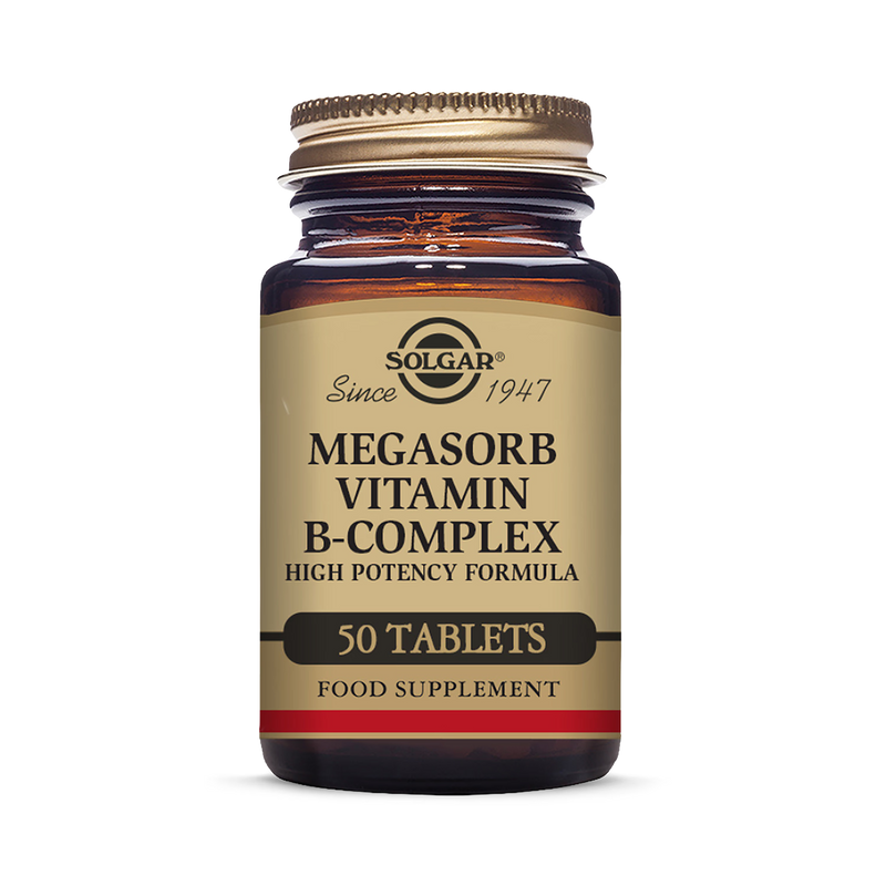 Solgar Megasorb Vitamin B-Complex 50 Tablets (British brand)