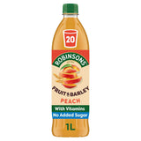 Robinsons Fruit & Barley Peach Squash No Added Sugar 1L Robinsons Sainsburys   